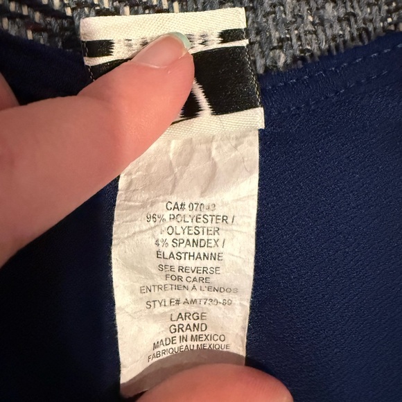 Royal Blue Wrapper Top - Picture 6 of 6